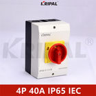4P 40A IP65 230-440V Load Isolator สวิตช์ Isolator AC กันน้ำ