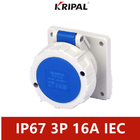16A 3P 220V IP67 ซ็อกเก็ตอุตสาหกรรมกันน้ำ Universal IEC Standard