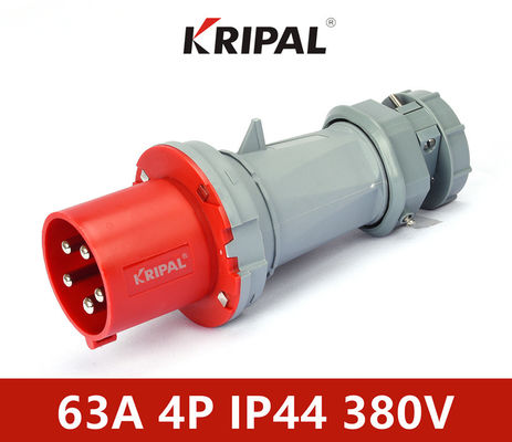 63A IP44 3 ขั้ว 220V PC ปลั๊กอุตสาหกรรมกันน้ำมาตรฐาน IEC