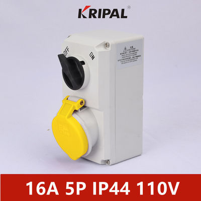 PC IP44 16A สวิตช์ซ็อกเก็ตอุตสาหกรรมพร้อมระบบล็อคแบบกลไก