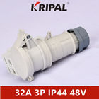 IP44 IEC Industrial Plug Socket แรงดันต่ำกันน้ำ 24V 48V 2P 3P