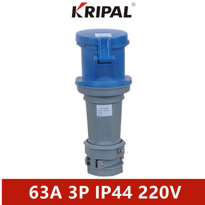 ขั้วต่อไฟฟ้าอุตสาหกรรมมาตรฐาน IEC 63A 3 ขั้ว 220V