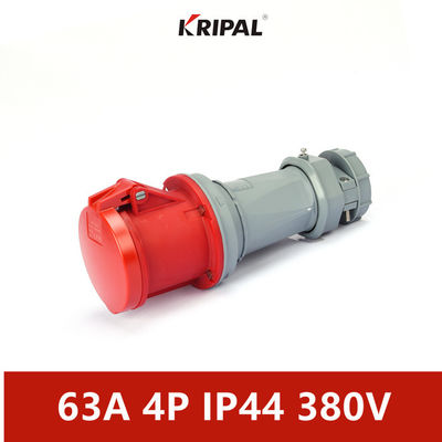 ขั้วต่อไฟฟ้าอุตสาหกรรมมาตรฐาน IEC 63A 3 ขั้ว 220V