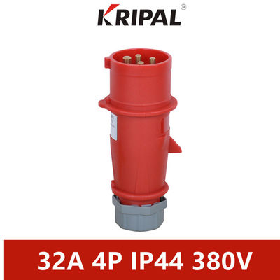 IP44 ปลั๊กอินเวอร์เตอร์เฟสอุตสาหกรรมคุณภาพสูง 32A 4 ขั้ว 380V