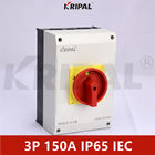 150A 3P IP65 สวิตช์ Isolator UKP แบบกันน้ำสำหรับอุตสาหกรรม IEC standard