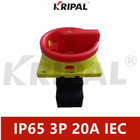 20A 4P IP65 สวิตช์โคมไฟโรตารี่สวิตช์หลัก IEC มาตรฐาน Waterproof