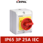 สวิตช์บำรุงรักษาสวิตช์แยก UKP IP65 3P 25A 440V IEC Standard