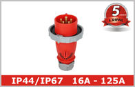 Outdoor Red 100 Amp Pin And Sleeve Connector with Single Phase Inverter
