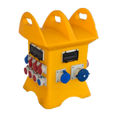 IP65 PE กล่องจ่ายไฟฟ้าแบบพกพากันน้ำมาตรฐาน IEC
