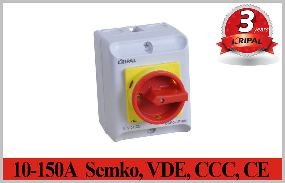 Semko, VDE, CCC, CE IP65 2 ~ 5P 10A ~ 150A สวิตช์แยกกระแสไฟฟ้าสวิตช์ไฟฟ้าสวิตช์น้ำ